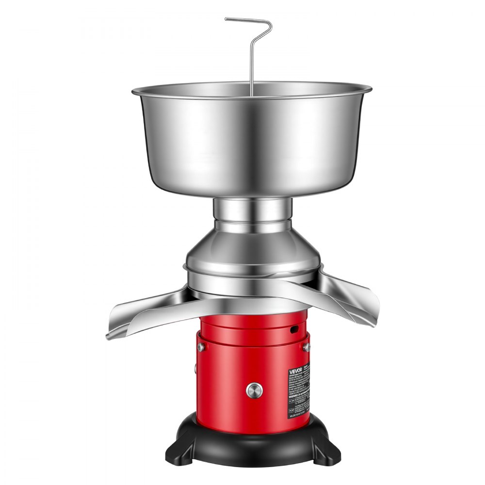 VEVOR Electric Milk Cream Separator, 60L/H Output 10500RPM Milk Cream Centrifugal Separator, 304 Stainless Steel Goat Cow Milk Skimmer Separating Machine with 4.5L Bowl Capacity (40W, 100-240V)