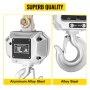 VEVOR 5000kg 11000lbs Digital Crane Scale Heavy Duty Crane Scale Industrial Digital Hanging Scale Weight LED