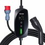 VEVOR Mobiele Wallbox, 22 kW, 32 A, Type 2 laadstation voor elektrische voertuigen, 3-fasen lader met 7 m laadkabel, CEE32-stekker, LCD-scherm, IP66-bedieningskast, voor elektrische voertuigen