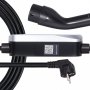 VEVOR Mobile Wallbox, 3,6 kW, 16 A, Type 2 laadstation, eenfasige lader met 6 m laadkabel, Schuko-stekker (16 A), LCD-display, IP66-besturingseenheid, voeding voor elektrische voertuigen