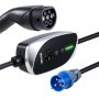 VEVOR Mobile Wallbox, 7,4 kW, 32 A, Type 2 laadstation, draagbare eenfasige lader met 6 m laadkabel, CEE-stekker, LCD-scherm, IP66-besturingseenheid, voeding voor elektrische voertuigen