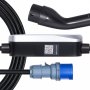 VEVOR Mobile Wallbox, 7,4 kW, 32 A, Type 2 laadstation, draagbare eenfasige lader met 6 m laadkabel, CEE-stekker, LCD-scherm, IP66-besturingseenheid, voeding voor elektrische voertuigen