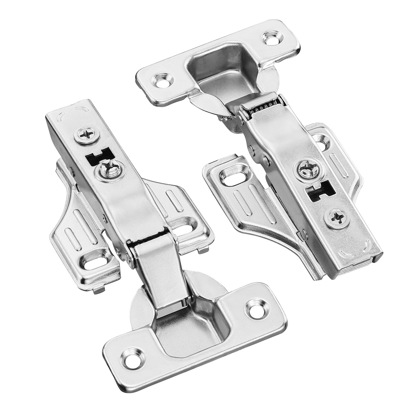 VEVOR Cabinet Hinges, 40 Packs Full Overlay Kitchen Cabinet Door Hinges, 100 Degree Opening Angel Soft Close Concealed Cupboard Hinges for Framed + Frameless Cabinet Type, with Mounting Screws