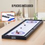 VEVOR Shuffleboard en Curling 2-in-1 bordspellen, 45 inch draagbare tafelset, tweezijdige tafelshuffleboard met 8 rollende pucks, shuffleboard en curling combospelset voor kinderen en gezin