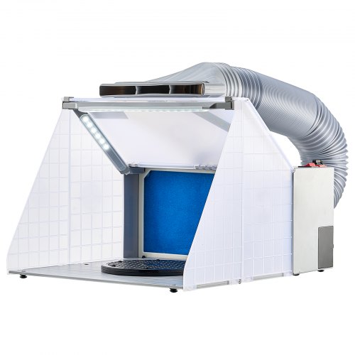 GMSLuu Professionele airbrush-cabine, 3 m³/min, mini-afzuigsysteem, spuitcabine, spuitcabine, spuitbox, airbrush, verfnevel, afzuigsysteem, verlichting, afzuiging, filtering, regelbaar GMSLuu Professionele airbrush-cabine, 3 m³/min, mini-afzuigsysteem, spuitcabine, spuitcabine, spuitbox, airbrush, verfnevel, afzuigsysteem, verlichting, afzuiging, filtering, regelbaar