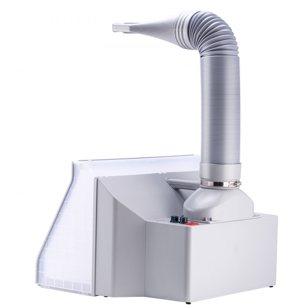 VEVOR Airbrush-spuitcabine, Airbrush-verfspuitcabineset met dubbele ventilator, 9 m³/min, LED-verlichting en uitlaatverlengslang, voor het schilderen van modellen, kunst, knutselen en modeltaarten