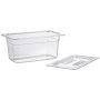 VEVOR GN 1/3 containers, 15 cm diep, set van 6, voedselcontainers met deksels, PC voor restaurants, buffetten en saladebars, 327 x 178 x 154 mm, -40 tot 100 °C, vaatwasmachinebestendig, stapelbaar, schaalverdeling