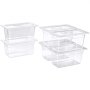 VEVOR GN 1/3 containers, 15 cm diep, set van 6, voedselcontainers met deksels, PC voor restaurants, buffetten en saladebars, 327 x 178 x 154 mm, -40 tot 100 °C, vaatwasmachinebestendig, stapelbaar, schaalverdeling