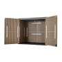 VEVOR Tuinhuis/Gereedschapsschuur/Tuinhuis 1405x825x1200 mm Bruin, voor Garage, Terras & Tuin, met afsluitbare deur & afgeronde hoeken, HDPE-hars, Waterdicht, Draagvermogen tot 59 kg