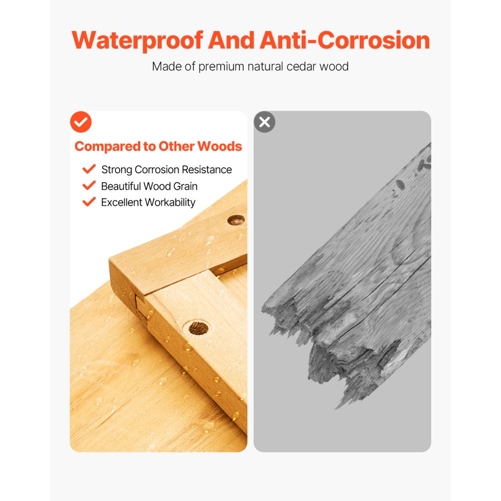 VEVOR Gereedschapsschuur 800 x 500 x 1620 mm, Grote Gereedschapsschuur, Gereedschapskast met Metalen Frame, Planken, Vloer, Waterdichte Opbergkast voor Terras, Tuin, Gazon, Tuin, Tuinkast