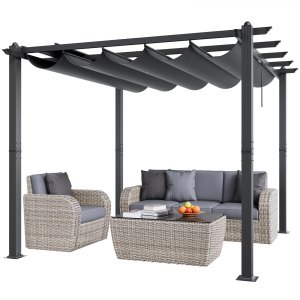 Zonnescherm Zeil Luifel Waterdicht 2.5 x 3 m 98% UV-blok