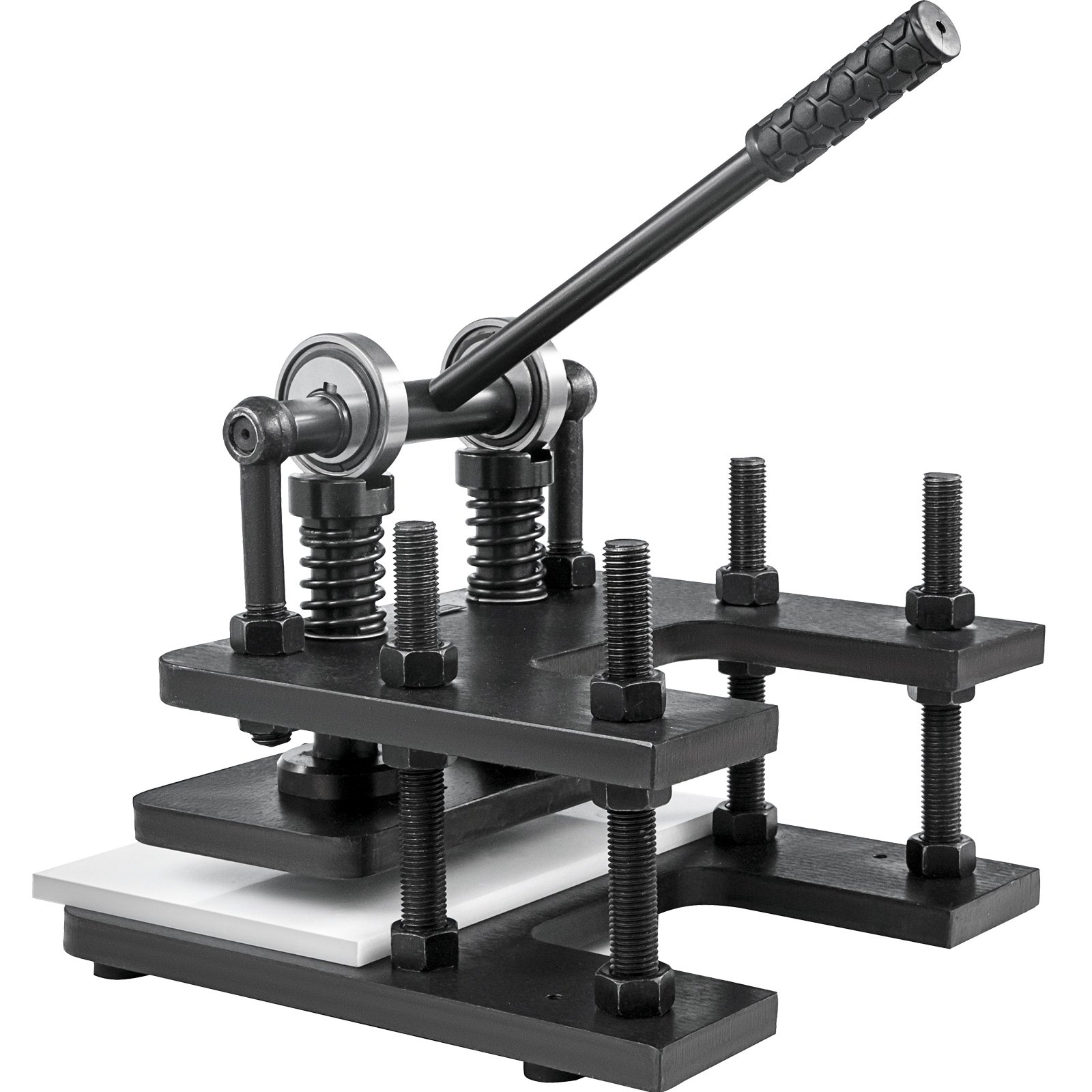 Lederen snijmachine Embossingmachines voor verschillende materialen Handleiding 28*14CM lederen logoprinter