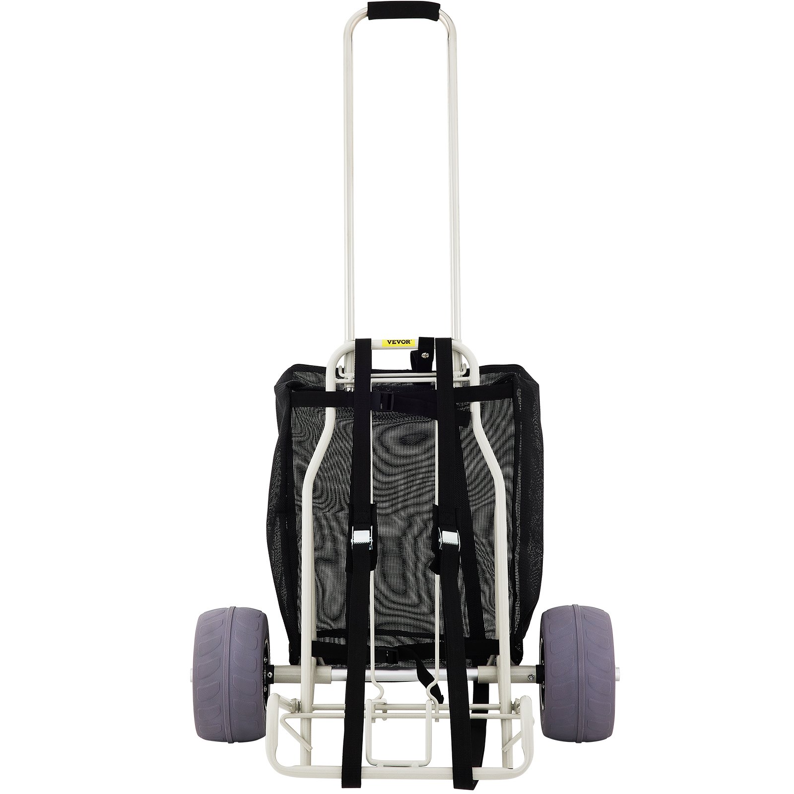 VEVOR handkar tuinwagen strandwagen uitrustingswagen transportwagen 75 tot 125 cm verstelbare handgreep handwagen 75 kg draagvermogen 35,6 x 37,3 cm ideaal voor gazons, tuinen, stranden enz.