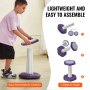 VEVOR Kids Wobble Chair, Active Chair with Sponge Cushion, Wobble Stool Improves Focus, Posture and Calm Children, Ideal for Schools and Home, Age 7-14, Purple