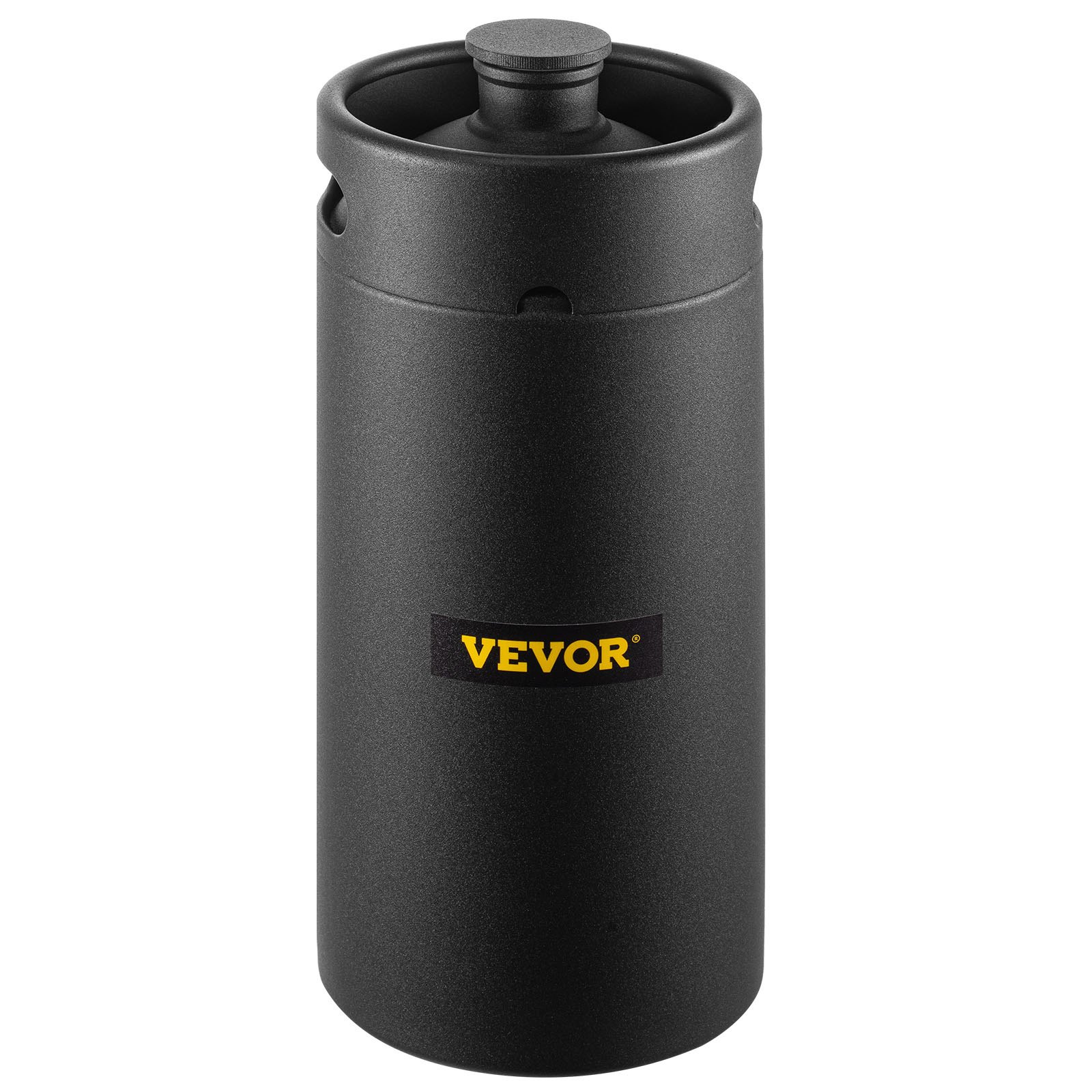 VEVOR Homebrew Keg Systeem Kit Zwarte Bier Druk Growler Kit 4 L Homebrew Mini Keg Kit Gemaakt van 304 Roestvrij Staal met Instelbare Drukregelaar voor Allerlei Soorten Binnen- of Buitenactiviteiten