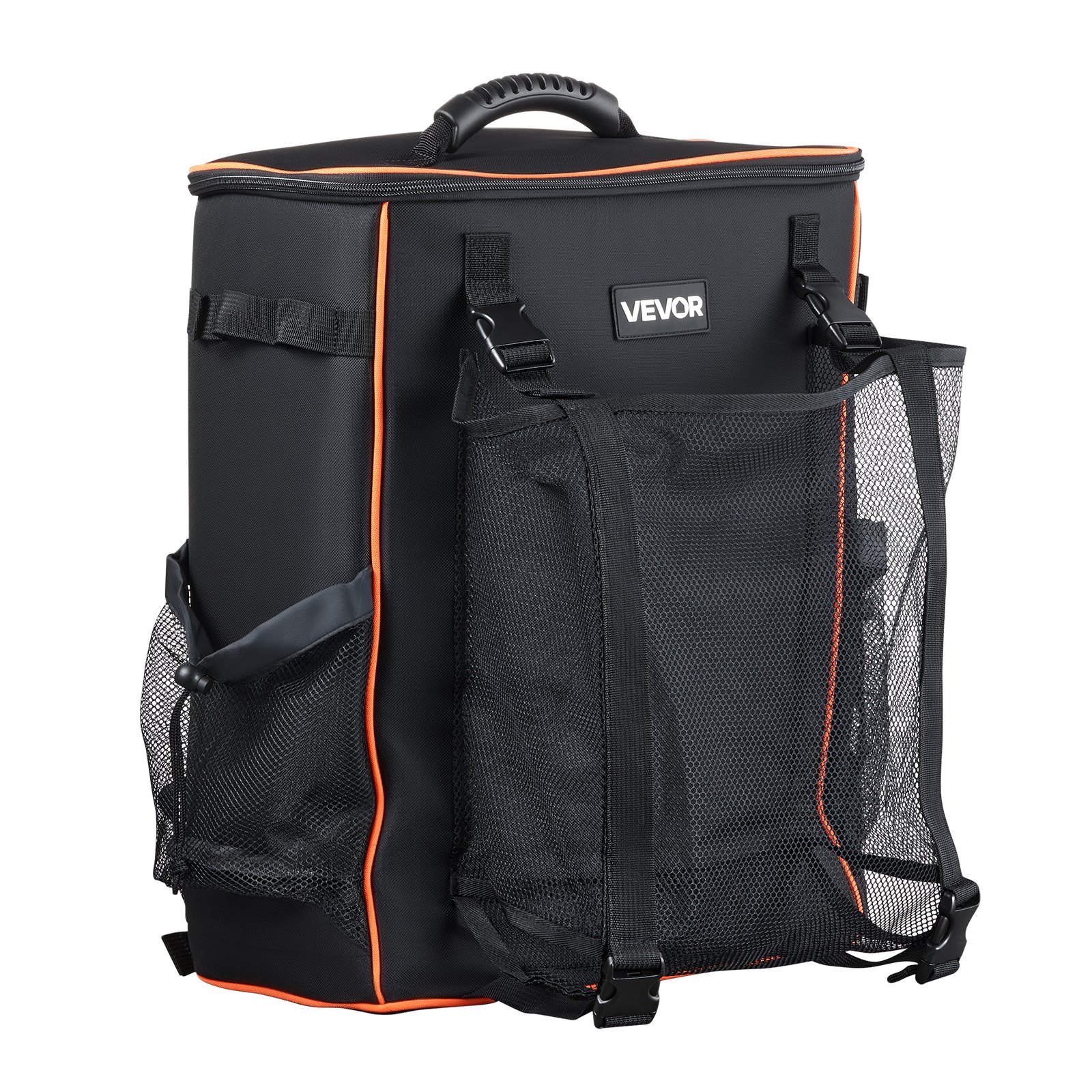 VEVOR Welding Backpack, 35.6L Welder Backpack for Tools and Helmet, 600D Polyester Extreme Gear Pack with Helmet Catch Bag, Multi-Purpose Gear Storage Bag for Welding, Outdoor Camping, Mountaineering