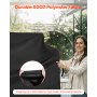 VEVOR Grill Cover, 60 inch BBQ Covers for Outdoor Grills, Waterproof, Fade Resistant, Weather Resistant Heavy Duty 600D Polyester, Easy On/Off, with Hook-and-Loop Straps, Black