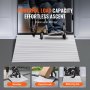 VEVOR Door Threshold Ramp, 4" Rise, 800 lbs Load Capacity, Door Ramp for Wheelchairs, Aluminum Threshold Ramp for Doorways, Adjustable Modular Threshold Ramp for Wheelchairs, Scooters, Power Chairs