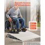 VEVOR Drempelhelling, 677x865x138 mm, rolstoelhelling van aluminiumlegering met een draagvermogen van 360 kg, stoeprandhellingen voor thuis, trappen voor rolstoelen, scooters, loophulpmiddelen, fietsen, driewielers