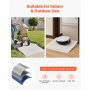 VEVOR drempelhelling, 805x865x155 mm, rolstoelhelling van aluminiumlegering met een draagvermogen van 360 kg, stoeprandhellingen voor trappen, rolstoelen, scooters, rollators, fietsen en driewielers.
