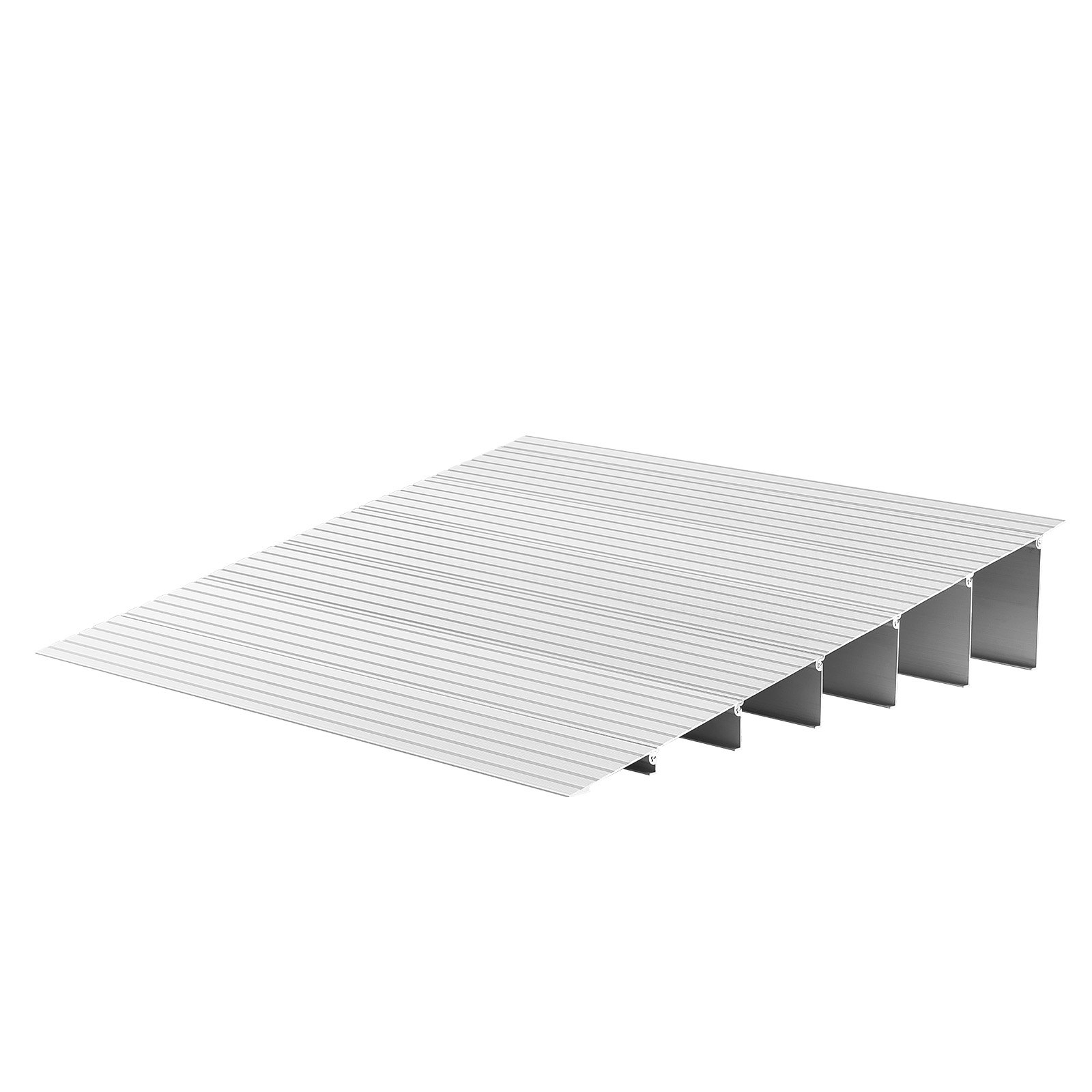 VEVOR Door Threshold Ramp, 6 inch Rise, Aluminum Alloy Threshold Ramp Rated 800 lbs Load Capacity, Handicap Ramps for Home Steps for Wheelchair, Scooters, Power Chairs, Walkers, Bicycle, Tricycle