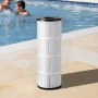 VEVOR zwembadfilterpatroon, vervangingsfilter van 4,6 m², compatibel met Hayward C500, CX500-RE, Pleatco, veilig voor kinderen en huisdieren, drievoudig geplooid, gemakkelijk schoon te maken, 508 x 178 mm, 1 verpakking