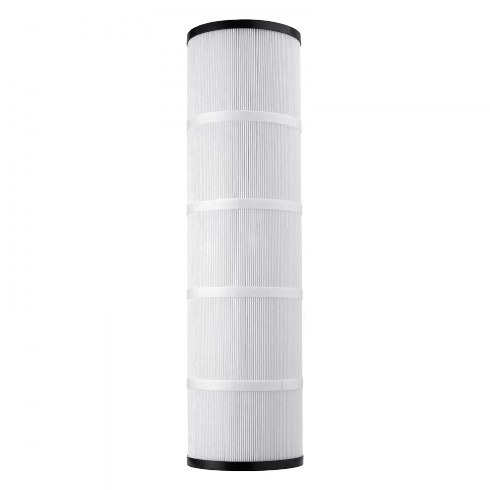 VEVOR zwembadfilterpatroon, 4 stuks, vervangingsfilter 9,8 m², waterfilter, zwembadfilter compatibel met Pentair CCP420, Pleatco PCC80-PAK4l, veilig voor kinderen en huisdieren, gemakkelijk schoon te maken
