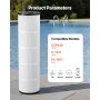 VEVOR Pool Filter Cartridge, 4x 105 Sq. Ft, Spa Hot Tub Filter Cartridge Replacement, Compatible with Pentair CCP420,  Pleatco PCC80-PAK4l, Secure for Kids & Pet, Easy to Clean