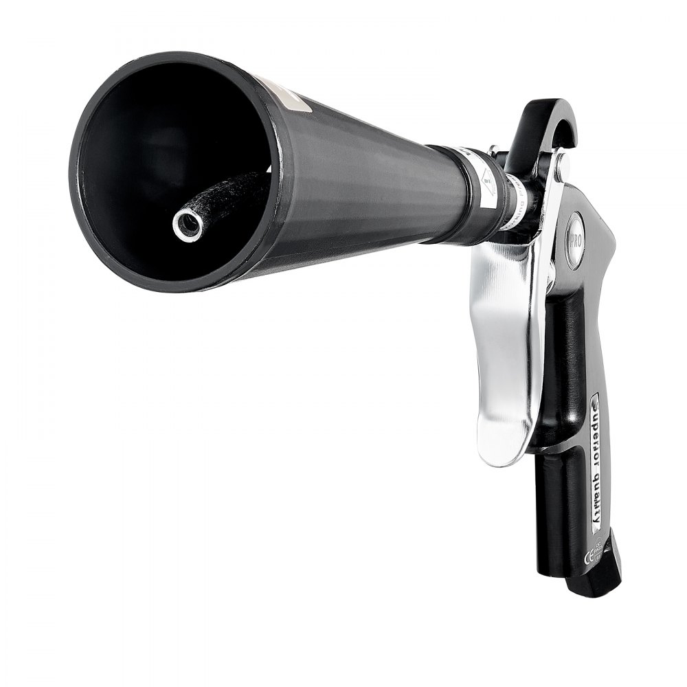 VEVOR persluchtreinigingspistool, 6–9,2 bar persluchtpistool met 2 nozzlesets, 360° draaibare nozzle voor grondige reiniging, hogedrukblaaspistool, compatibel met 1/4 NPT luchtcompressor.