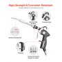 VEVOR Car Cleaning Gun, 6-9.2 Bar High-Pressure Air Blow Gun with 2 Set Nozzles, 360° Rotating Nozzle for Complete Cleaning, Quickly Blasts Dirt and Dust from Surface, Work with 1/4 NPT Air Compressor
