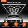 VEVOR LED Garage Lights 88000LM, 6500K 14 Grid Systems Square Garage Ceiling Lights, DIY Cool White Car Detailing Garage Lighting Super Bright Shop Light for Basement Warehouse Auto Beauty Workshop