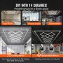 VEVOR LED Garage Lights 88000LM, 6500K 14 Grid Systems Square Garage Ceiling Lights, DIY Cool White Car Detailing Garage Lighting Super Bright Shop Light for Basement Warehouse Auto Beauty Workshop