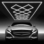 VEVOR LED-garageverlichting, 88.000 lm, 6500 K, 14 rastersystemen, vierkante plafondlampen voor garages, doe-het-zelf koel wit, verlichting voor autodetailing in de garage, superheldere werkplaatslamp voor kelder, magazijn, autoschoonheidswerkplaats