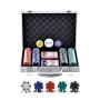VEVOR Poker Chip Set, 200-Piece Poker Set, Complete Poker Playing Game Set with Aluminum Carrying  Case, 11.5 Gram Casino Chips, Cards, Buttons and Dices, for Texas Hold'em, Blackjack, Gambling