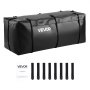 VEVOR Hitch Cargo Carrier Bag, Waterproof 840D PVC, 46.65 x 20.08 x 19.69 in (12 Cubic Feet), Heavy Duty Cargo Bag for Truck Bed Storage with Reinforced Straps, Suitable for Car SUV Vans Hitch Basket