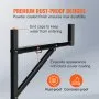 VEVOR Truck Rack, 19-34inch Extendable Truck Ladder Rack, 38.6"-43.6" Adjustable Height, 250 lbs Capacity Steel Ladder Rack for Truck, Heavy Duty Truck Bed Rack for Kayak, Surfboard, Lumber, Ladder