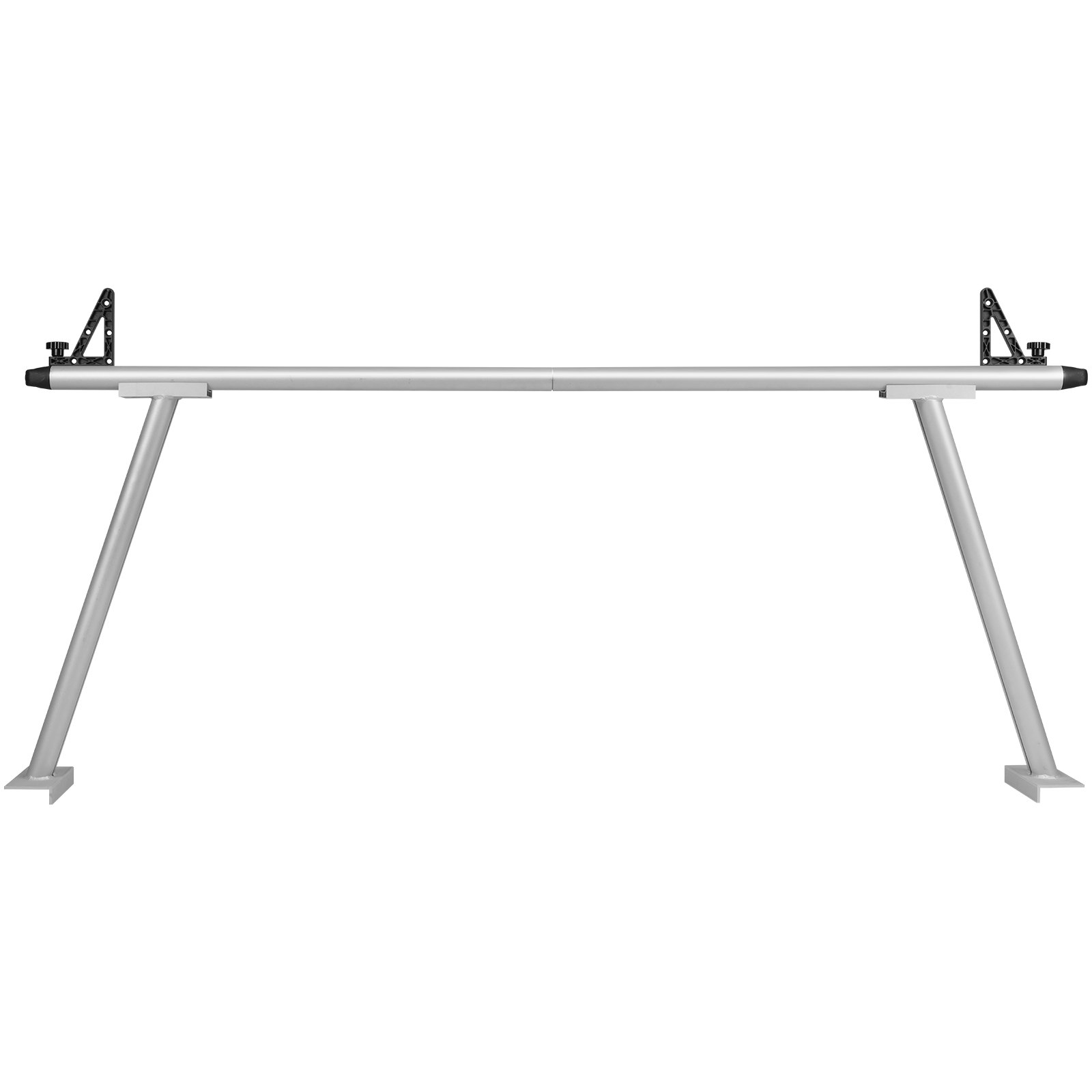 VEVOR vrachtwagenrek, capaciteit 363 kg, 1803 x 816,64 mm aluminium ladderrek met 8 niet-borende C-klemmen, vrachtwagenbedrek met twee stangen, set voor kajak, surfplank