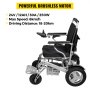 Elektrische rolstoel trap klimmer, elektrische opvouwbare rolstoel, zilverachtig