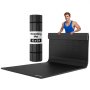 VEVOR 3x1.5m Wrestling Mat, Martial Arts Thick Mat for Home Gym Workouts Exercise, Waterproof PVC Roll-Up Training Mats for Gymnastics, Tatami, Jiu Jitsu BJJ MMA Judo, Boxing, Black