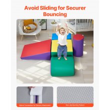 VEVOR Zachte Bouwstenen Reuze Bouwstenen Schuim Bouwstenen Grote Bouwstenen 5-Delig