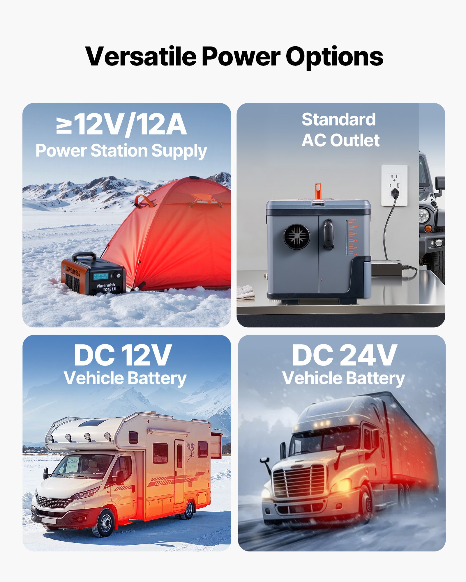 VEVOR Dieselverwarming 5-8KW DC 12 V/24 V, draagbare alles-in-één dieselluchtverwarmer met Bluetooth-bediening, afstandsbediening en LCD-scherm, 5 L brandstoftank voor vrachtwagens en campers
