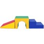 VEVOR Single Tunnel Climber, Toddler Playset, Foam Climbing Blocks for Toddlers, Kids Tunnel Maze with Stairs and Ramp, Indoor for Toddlers and Preschoolers Easy to Clean, 3 pcs (Assorted)