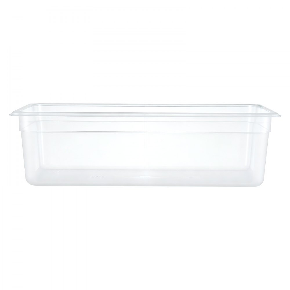 VEVOR GN 1/1 containers, 15 cm diep, set van 4, voedselcontainers met deksels, PP voor restaurants, buffetten en saladebars, 526 x 325 x 157 mm, -40 tot 100 °C, vaatwasmachinebestendig, stapelbaar, schaalverdeling
