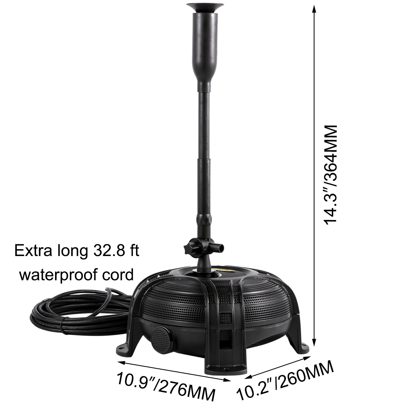 Vevor Vijvers Waterpomp Beeklooppomp Pp En Abs Materiaal 35w Aquarium Waterpomp