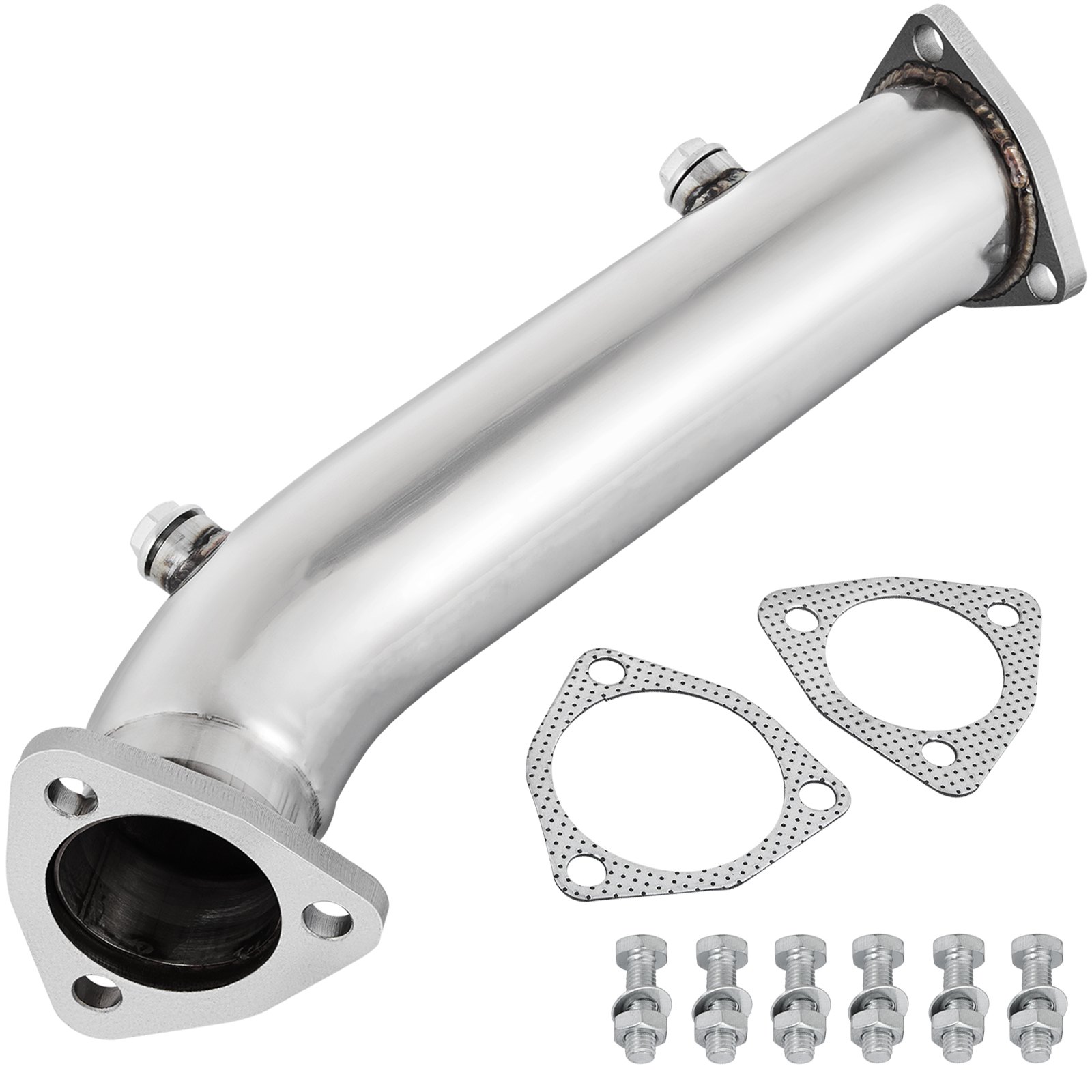 VEVOR High Performance Downpipe Uitlaat Converter Pijp Past op 97-05 Audi A4 B5 B6/Passat 1.8T, tot 10-15 PK, 1.8L/1.8T I4 DOHC-motoren met turbocompressor