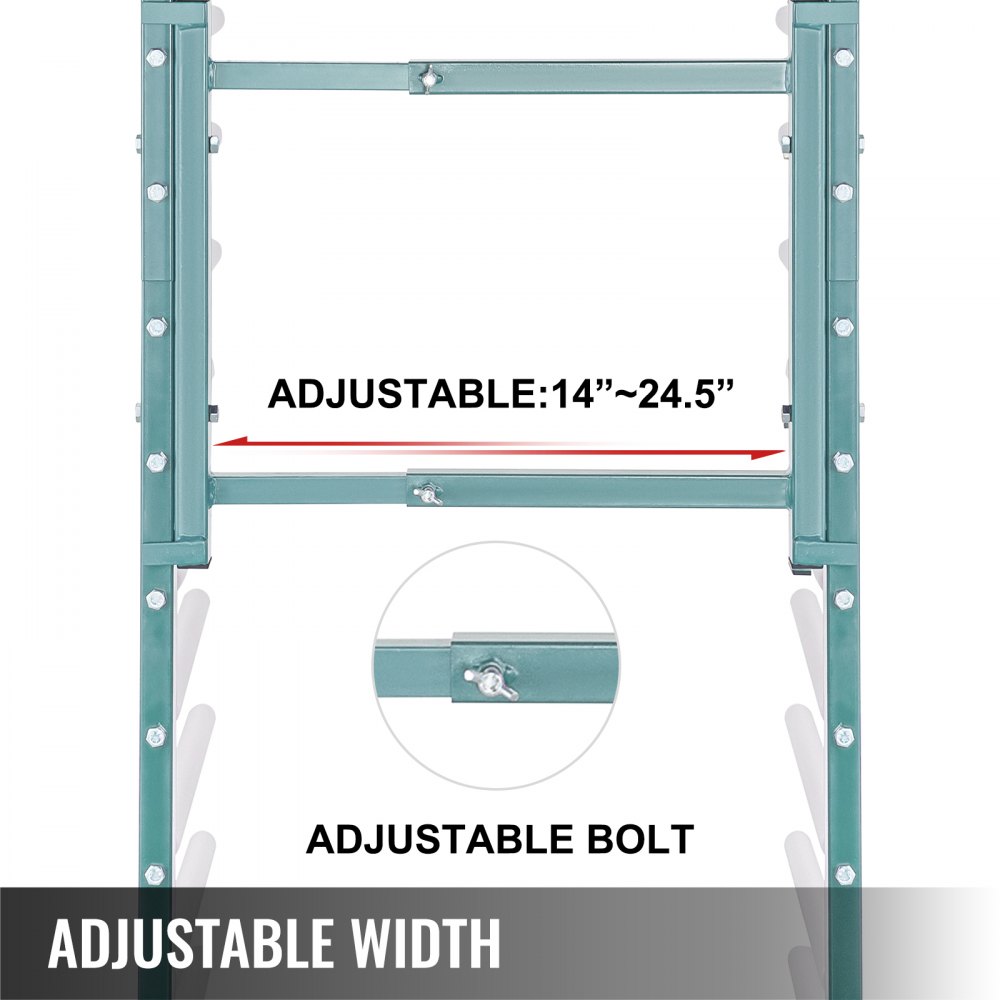 Vevor Droogrek Schilderwerk Painting Drying Rack 770 Lbs 15 Paar Armen Groen