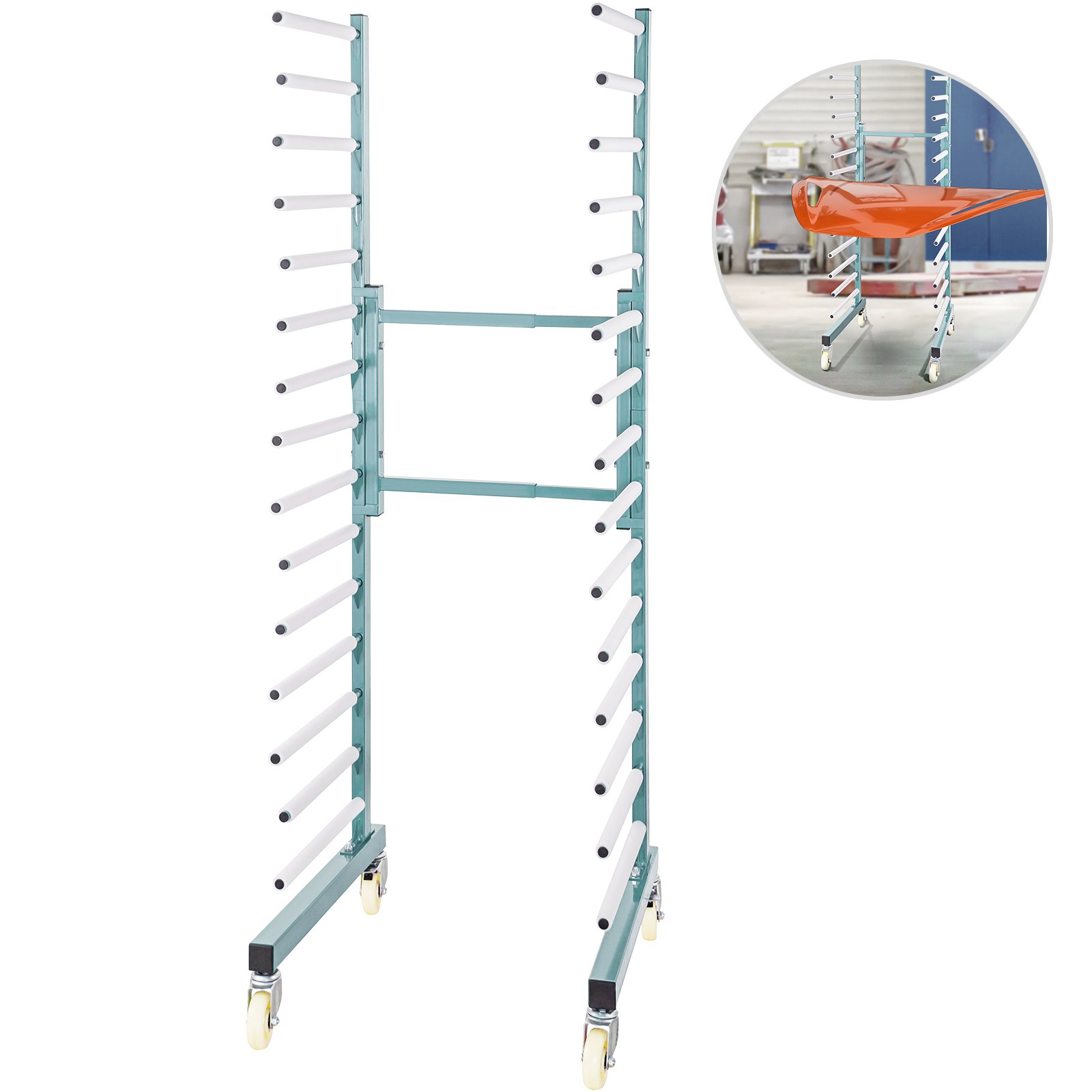 Vevor Droogrek Schilderwerk Painting Drying Rack 770 Lbs 15 Paar Armen Groen