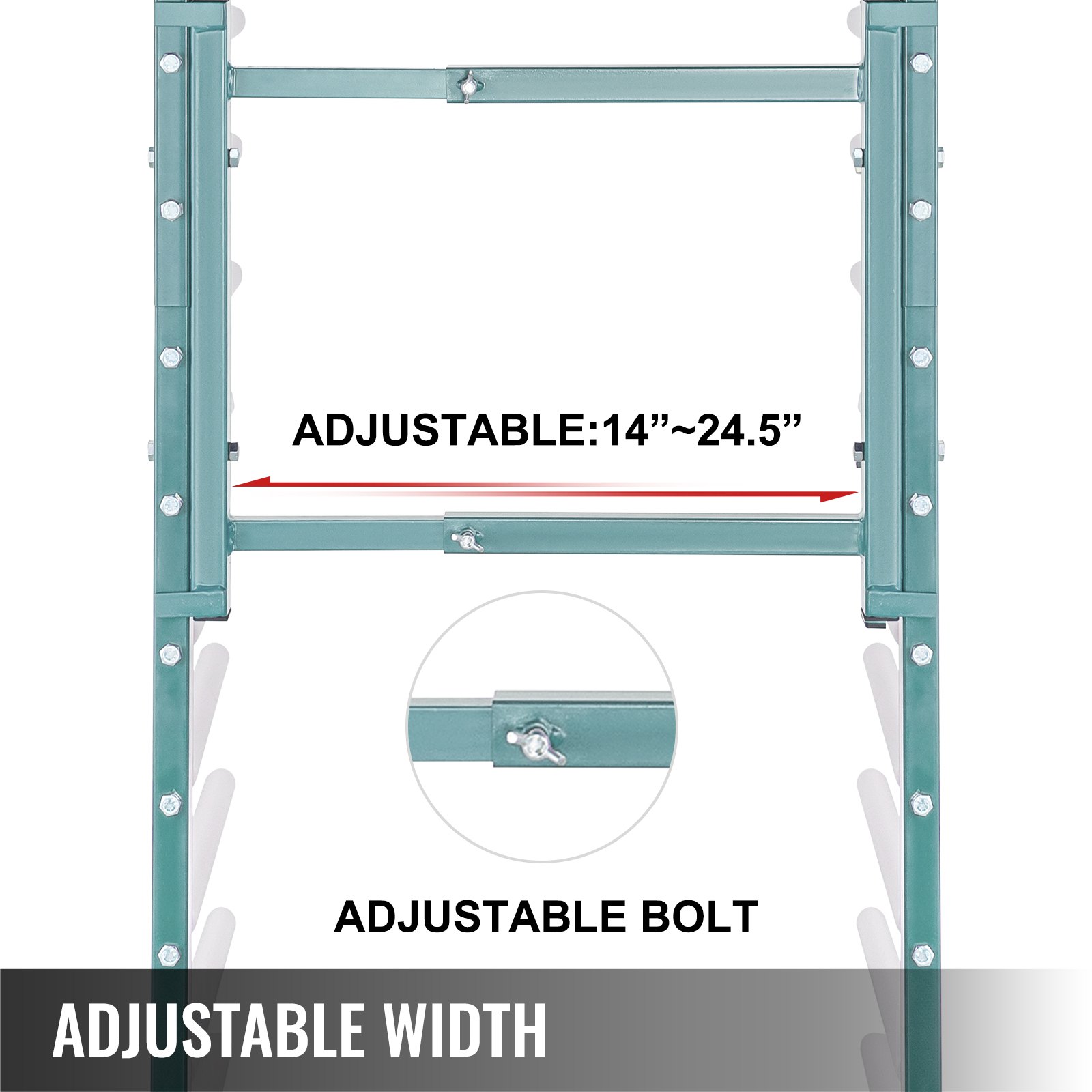 Vevor Droogrek Schilderwerk Painting Drying Rack 770 Lbs 15 Paar Armen Groen