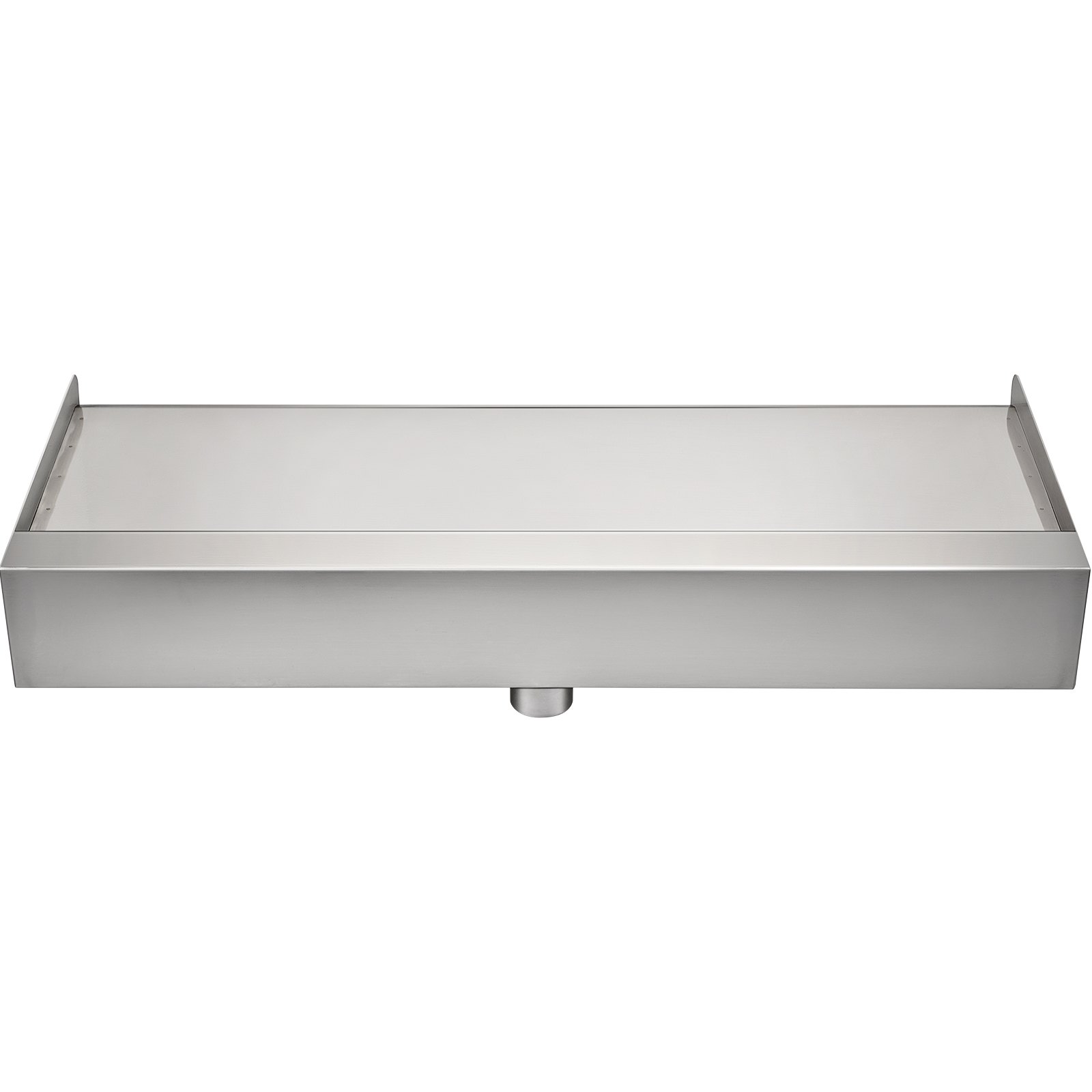 VEVOR Waterfall Blade, 60cm Stainless Steel Waterfall Spillway, Rectangular Waterfall Pool Fountain, Cascade Blade with Connector, Hose, Clamp & PTFE Tape, Water Blade for Koi Fish Pond, Water Feature