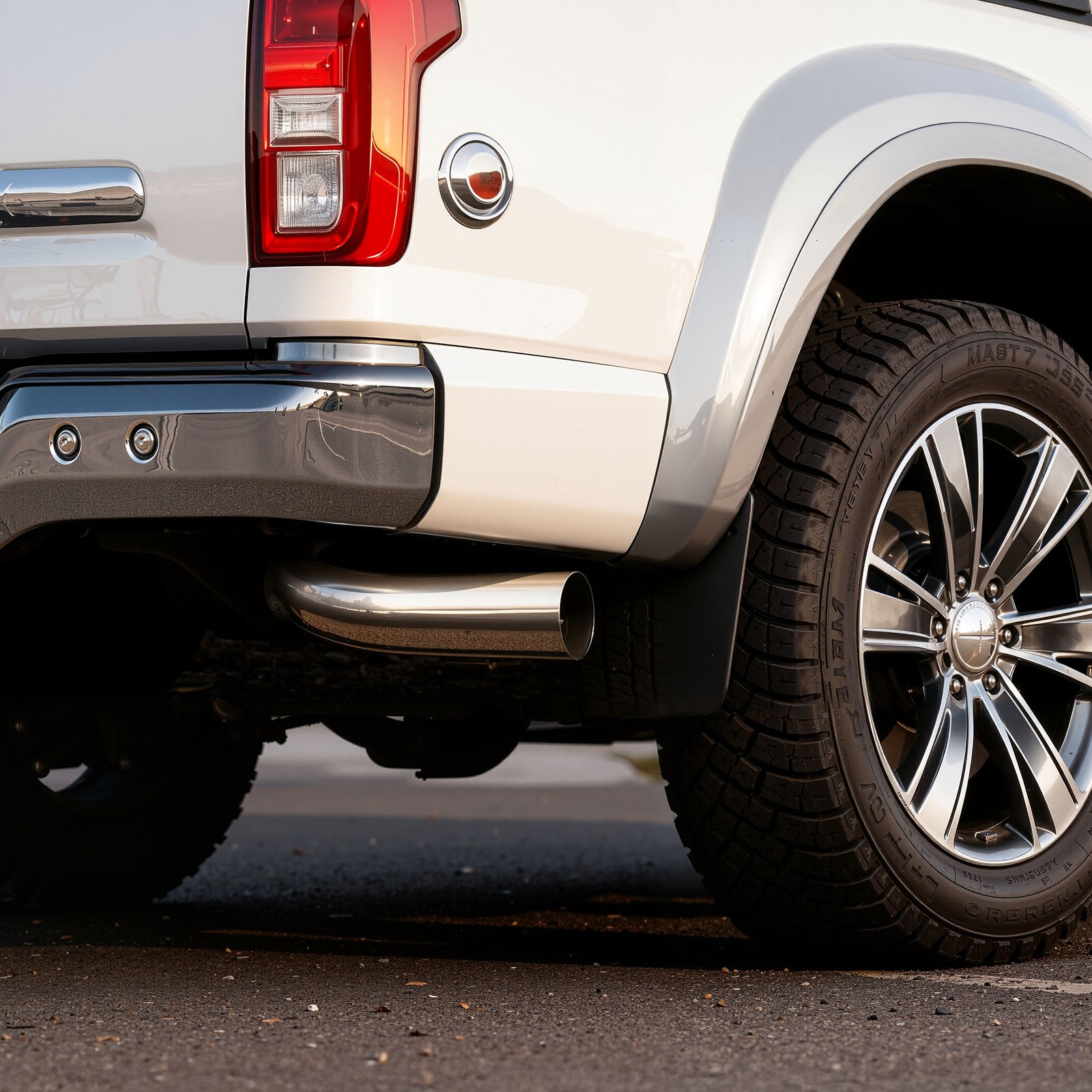 VEVOR uitlaatpijp met hoekstuk (101,6 mm inlaat, 152 mm uitlaat, 584 mm totale lengte), naar beneden gebogen uitlaatpijp met klem voor vrachtwagens, sedans, sportwagens, SUV's, verchroomd oppervlak